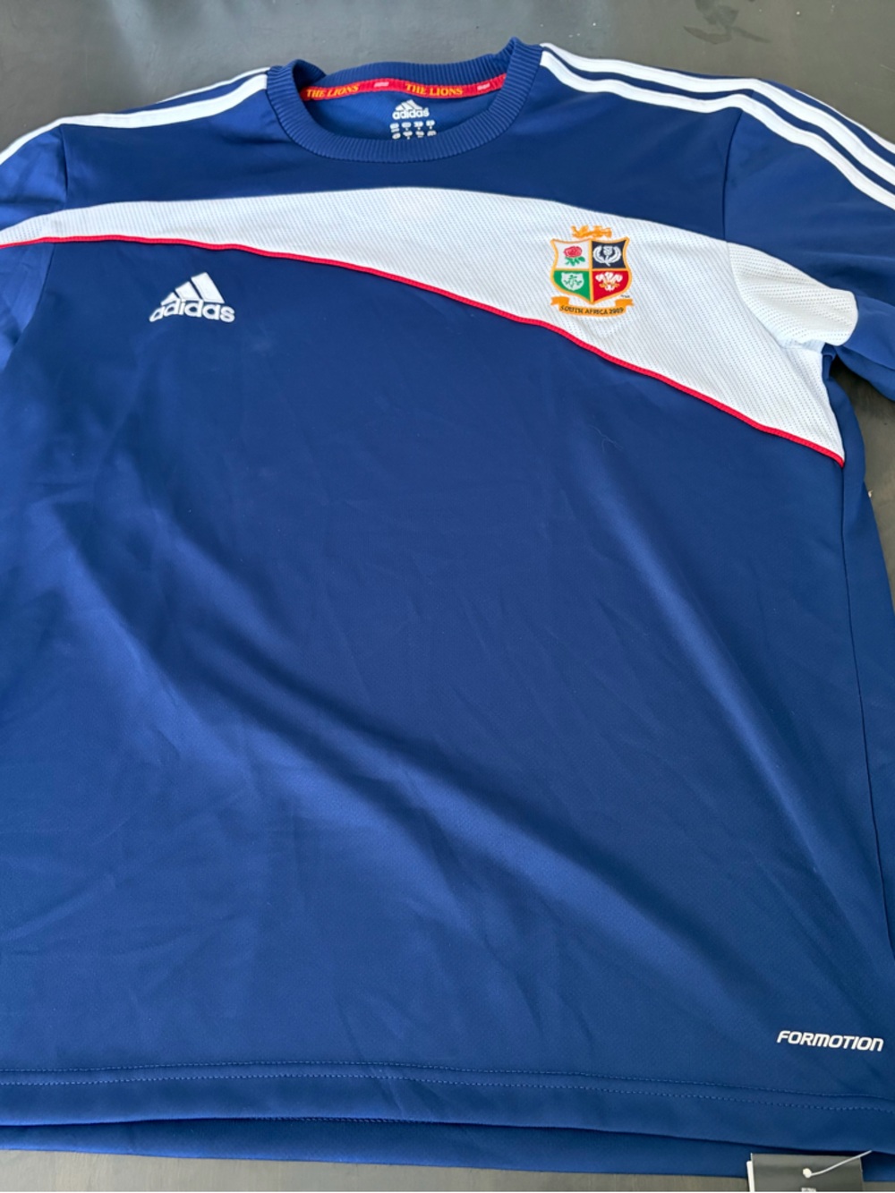 NWT ADIDAS British & Irish Lions 2009 South Africa Tour Rugby Shirt Men’s L